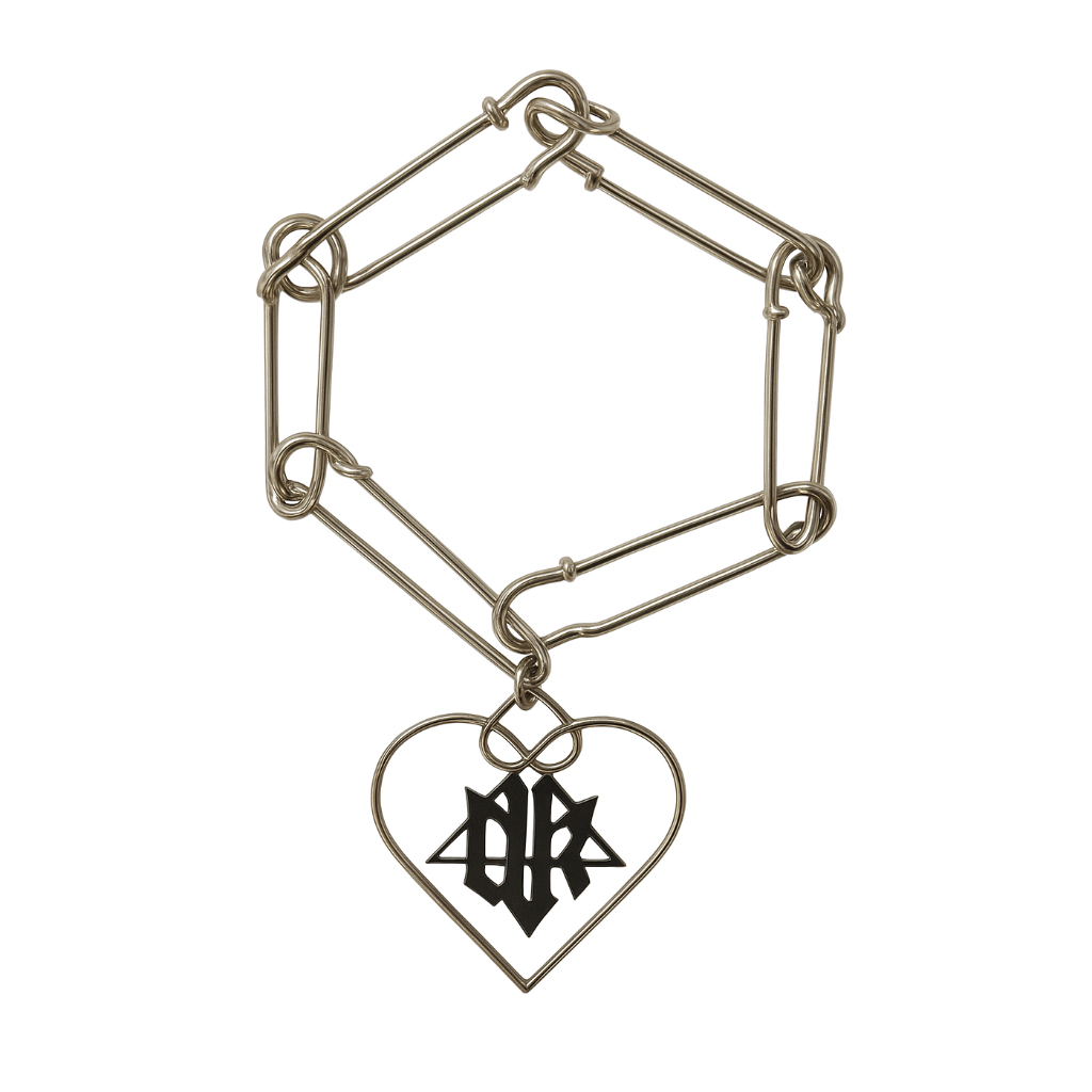 Safety Pin Punk Necklace